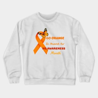 Go orange Month Crewneck Sweatshirt